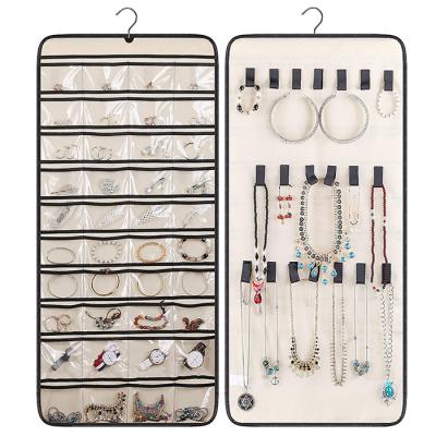 China 40 Taschenwandbehangschmuck-Organisator 20 schlingt Haken Wandschrank-Halsketten-Halter zu verkaufen