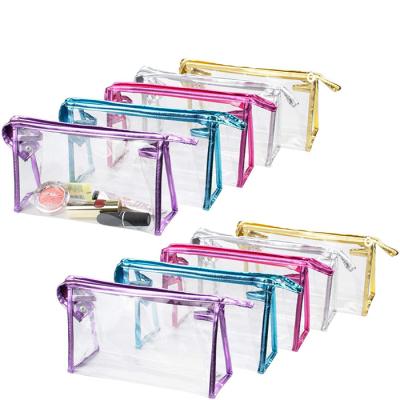 Κίνα Transparent Waterproof Cosmetic Bag, PVC Clear Makeup Organizing Bags With Zipper Perfect for Bathroom προς πώληση