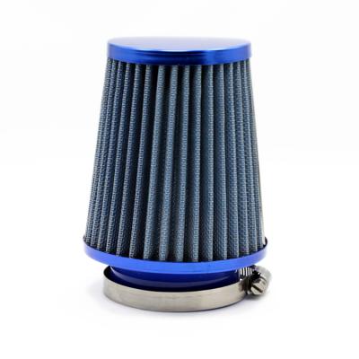 China Tirol Diameter 76mm Blue Round Tapered Mini Power Stack Filter Auto Cold Air Intake Car Air Filter 18*18*18cm for sale