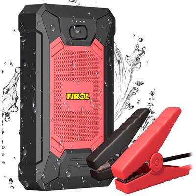 China 12V Emergency Starter Tirol 7200mAh Multifunctional Car Battery Jump Starter Power Bank 12V Automotive Portable Jump Starter for sale