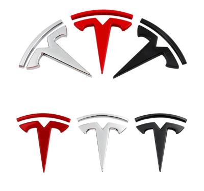 China Body Stickers Tirol Car Logo T Emblem Decals ABS Stickers Compatible With Model 3 And Y for sale