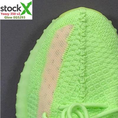 China Premium green 350 v2 gid yeezy glow cushioning in the dark boot yupoo size 12 men casual walking shoes for sale