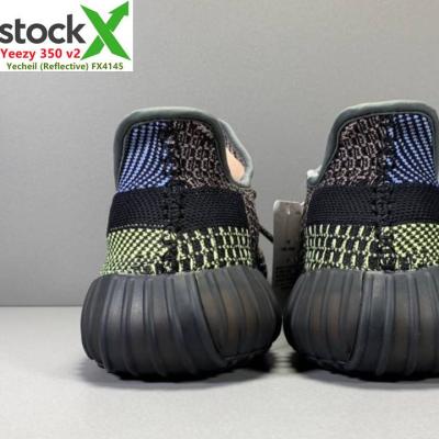 China Cushioning Original Luxury Quality Yeezy 350 Causal V2 Yechiel Yecheil Black Red Reflective Putian Yezi Shoes With Boxes for sale