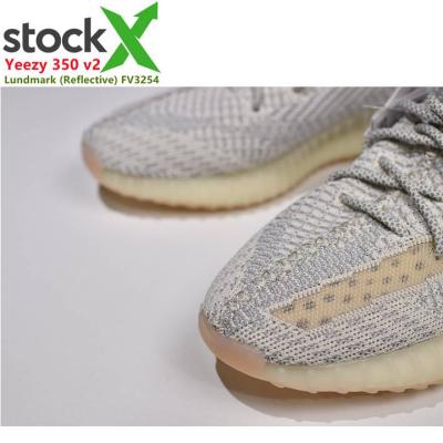 China Wrinkled head cushioning knit lundmark 350 upper reflective yezzys fashion v2 shoes breathable yeezy sneakers for sale