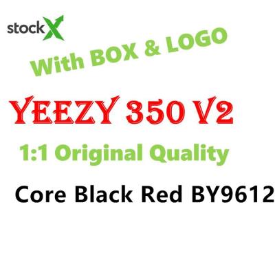 China Yeezy 350 Core V2 Black PK Quality Red Yezee 1:1Original Damping Casual Shoes Fashion Men's Shoes Breed Sneakers for sale