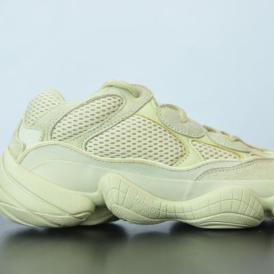 China Good Quality Cushioning Yeezy 500 Super Moon Lovers Yellow Yessy Casual Shoes 350 700 V2 V3 Sneakers For Women Men for sale