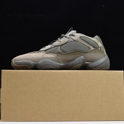 China Original UK 12.5 quality 1:1 700 brown yupoo clay yeezy yeesy shoes 500 high cushioning walking casual sneakers for sale