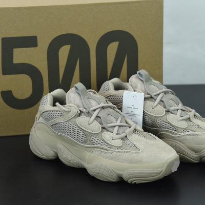 China 500 Boxes Quality Yeezy Original Light Taupe Fashionable Men's High Top Sneakers Logo Damping And Walking Casual Shoes for sale