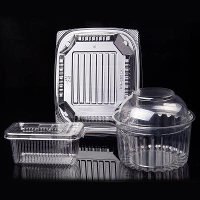 China Food Customize Vacuum Food Grade Blister Disposable Plastic Food Packaging Container With Lids for sale