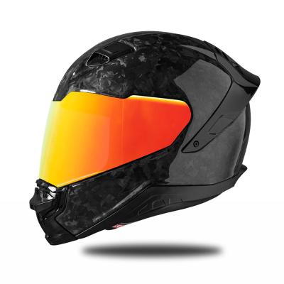 China Custom Fiberglass Full Face Motorcycle Carbon Fiber Helmet High Safety for sale