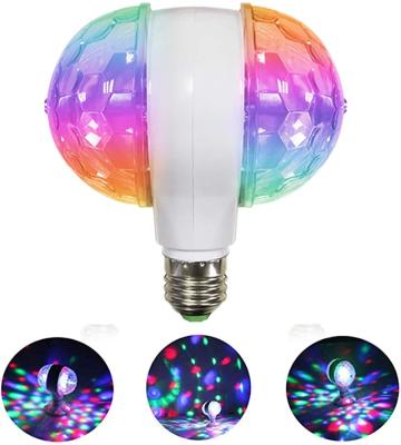 China Theme Park Disco Ball Lamps 6W E27 RGB Rotating Light, Led Multicolor Strobe Light Bulb, Cool Crystal Stage Light Decor For Holiday Birthday Hal for sale