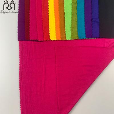 China Popular Selling Stretch 95% Plain Dyed Single Viscous 5%Spandex Jersey Knitted Fabric For Rayon Spandex Fabric for sale