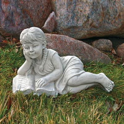 China Traditional Custom Hand Carved Marble Boy Statue Girl Sculpture For Decoration for sale