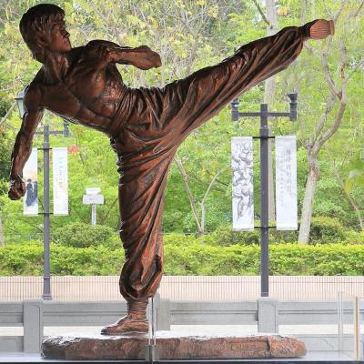 China Europe Custom Life Size Statue Bruce Lee Sculpture Bronze Bruce Lee For Decoration for sale