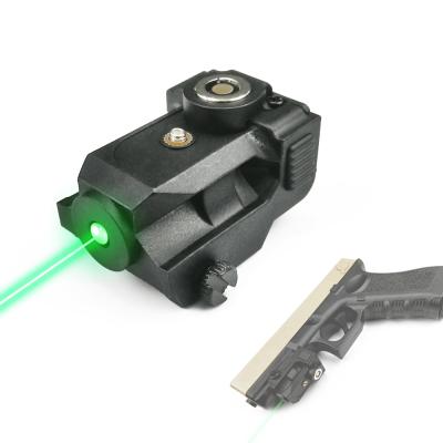 China Adjustable Powerful Sight Dropshipping Small Car Pistol Green Laser Sight For Air Gun Weapons for sale