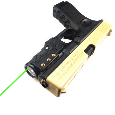 China Tactical Nylon Rifle Laser Flashlight Green Laser Light Combo For Picatinny Rail Hunting Shooting for sale