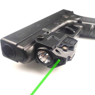 China Tactical Laser Flashlight Green Laser Fabric Reinforced Nylon Sight For 20mm Rail Rifle Pistol Gun Light for sale