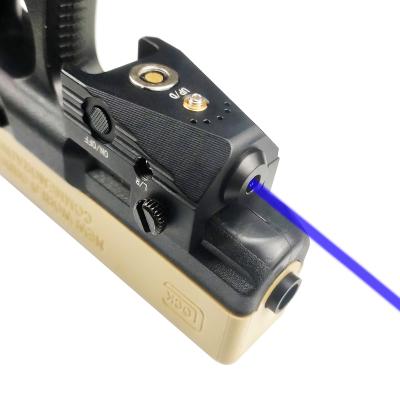 China Blue Aluminum Alloy Pistol Laser Sight, Mini Tactical Laser Sight for Hunting, Picatinny Rail Glock Pistol for sale