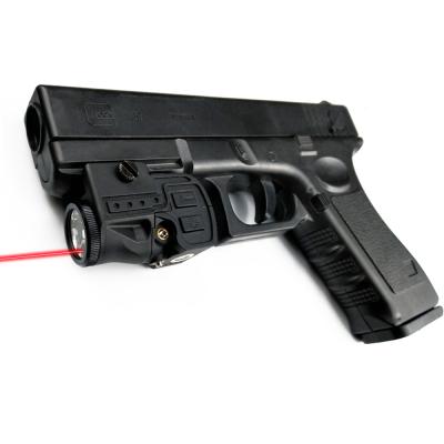 China Hunting Tactical Red Dot Laser Sight Self Defense Gun Light With 500lm Led Flashlight For Glock Accesorios De Armas for sale