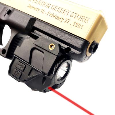 China Nylon Red Combo Function LED Strobe Rail Picatinny Light Gun Flashlight Laser Tactical Laser Sights For Glock17/19 for sale