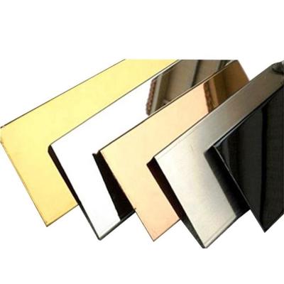 China Construction 304  Metal Decorative PlateColor Coating Stainless Steel Plate for sale