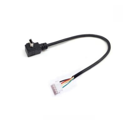 China Electronics Products USB 2.0 Up Angle Mini Male To Custom 4pin USB Cable for sale