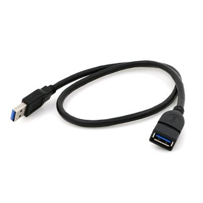 China Straight Electronics Products 180 Degree USB 3.0 One Male To One Female Data Charging Extension Cable for sale