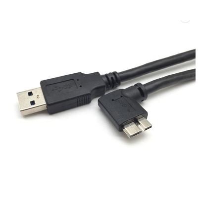 China Electronics Products Free Sample USB 3.0 To 90 Degree B Micro Rectangle USB Cable for sale