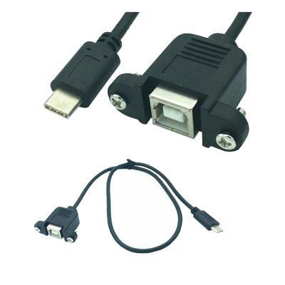 China Free Sample Electronics Products Free Sample USB 3.1 Type-c Male To USB B Female Data Cable With Screw for sale