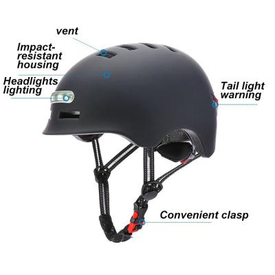 China Lightweight Electric Scooter Bicycle Helmet With Lamp For Outdoor 27*17*15cm for sale