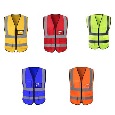 China China Factory Water Proof Safety Reflective Adjustable High Quality Reflective Safety Vest Warning Vest for sale