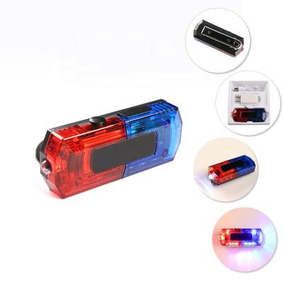 China waterproof & Traffic Dustproof Blue Red Shoulder Safety Mini LED Strobe Light Warning Flashing Clip for sale