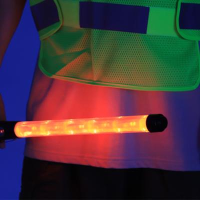 China Waterproof And With Battery LED Security Stick Police Reflective Stick Siren Waterproof Traffic Control Magic Wand With Siren for sale