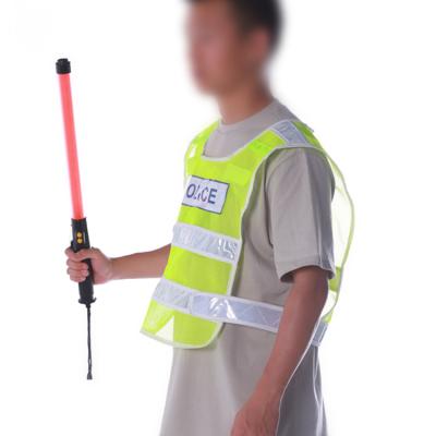 China Waterproof and with plastic siren airport security warning traffic control wand police flashing stick for sale