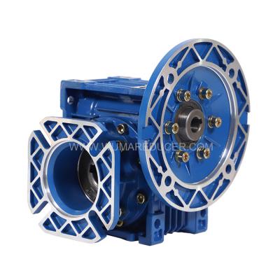 China Building Material Stores Wholesale Customized Ral5010 Worm Gear Speed ​​Reducer Output Flange (Blue) Gearbox for sale