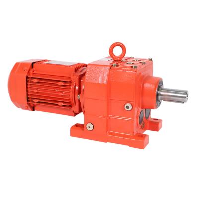 China Stores R Series Gear Coaxial Helical Gear Motor Reducer Ac Integrated Gearbox For Packaging Machine for sale