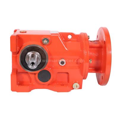 China Building Material Stores KA67 Cavity Shaft Right Angle Shaft Bevel Gear Helical Motor With Output Flange for sale