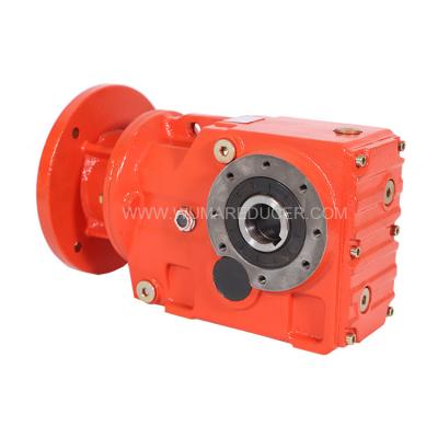 China Building material stores factory direct precision 90 degree bevel gear box transmission gearbox gear helical motor for sale