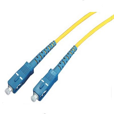 China FTTH SC/UPC To SC/UPC LSZH Singlemode Simplex Optical Patch Cord Price for sale