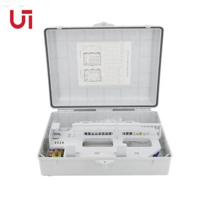 China Outdoor FTTH FTTX network ABS+PC junction box ip65 ports fiber optic distribution box for sale