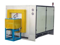 Electric annealing furnace for heating and cooling of thin samples