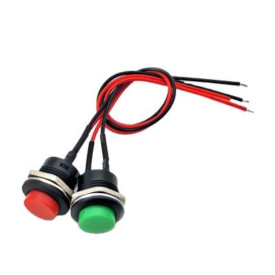 China Car momentary control 22AWG 26AWG dupont 2.54 R13-507 16MM 125V 6A self-reset push button switch wire harness for sale