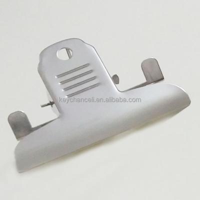 China Paperweight 80mm Butterfly Paper Clip Wood And Plastic Silver Metal Clipboard Clip for sale