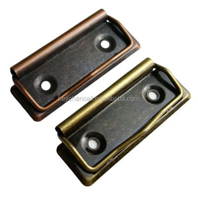 China Without edge and hook Guangdong supplier 70mm low profile antique bronze antique bronze metal clipboard age clip plastic flat bulldog clip for sale