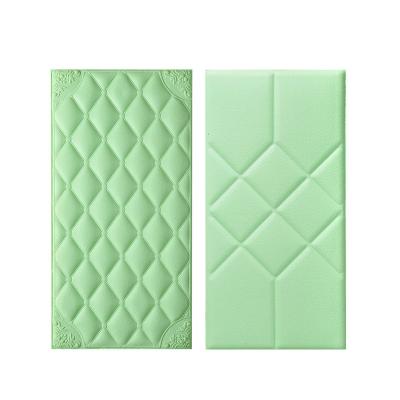 China Modern Faux 3D Background PVC Wall Panel Pattern Leather Textured Wallpaper Roll For Living Room Bedroom Bar for sale