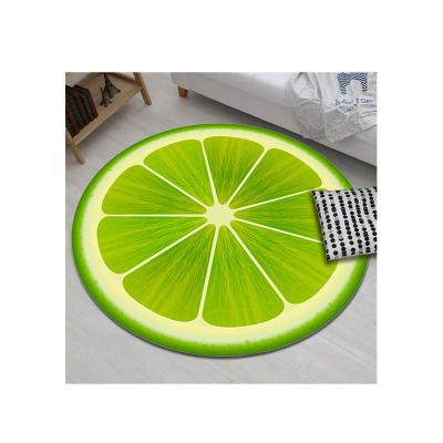 China Hot Selling 3D Series Indoor Simulation 3D Fruit Floor Mat For Room for sale