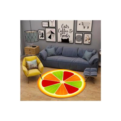 China Hot Sale 3D Series Fruit-copy 3D Crystal Velvet Rugs And Carpets For Living Room for sale