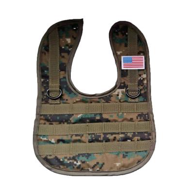 China 2019 Best Fashion Camouflage Diaper Baby Tactical Military Bib Washable With Button for sale