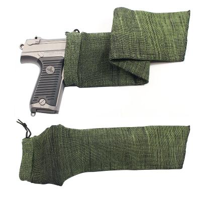 China Factory New Arrival Accessories Logo Gun Wear Waterproof Knit Tactical Gun Sock Tactical Pistel Blanket for sale