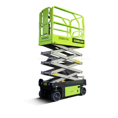 China Construction worksÂ   Zoolion Mini Aerial Work Platform Fork Working Platform 6.5m Lithium Battery Optional for sale